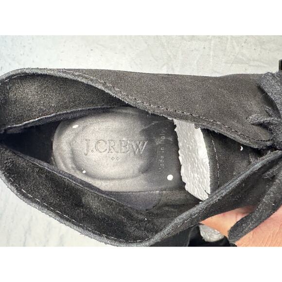 J Crew Chukka Boots Mens 7 Black Suede Lace Up Casual Desert Shoes main image 7